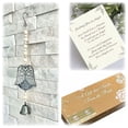 thumbnail image 1 of Loving Memories 15 In Off-White Wood Modern Angels Wind Chimes, 1 of 6