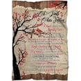 in Loving Memory Blanket 60"x50" Cardinal Memorial Gift for Loss of