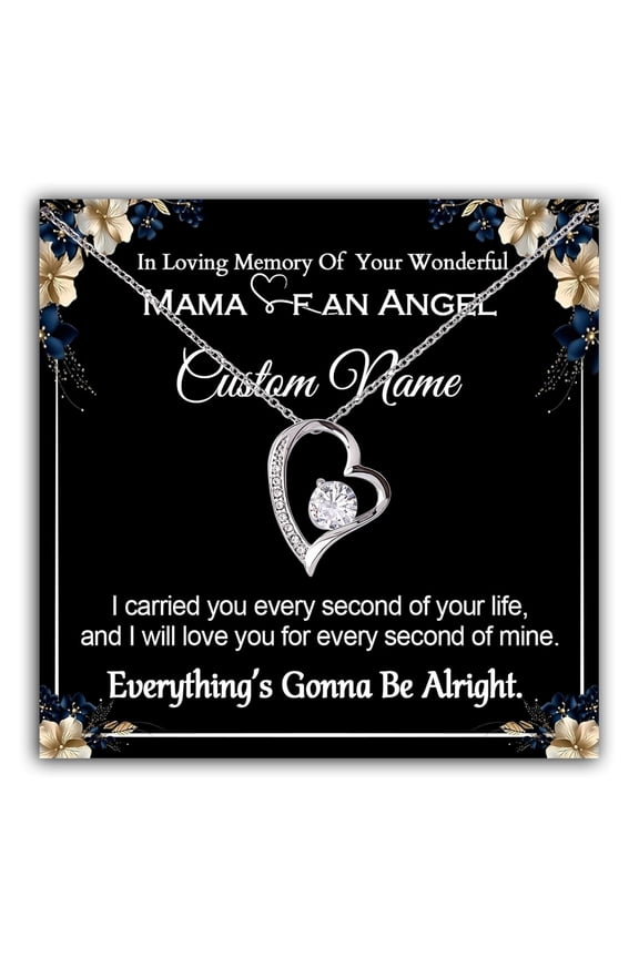 In Loving Memory Necklace, Sympathy Loss Of Loved One, Miscarriage Mothers, Condolences Loss, Bereavement Loss Of Father Mom, Dad, Son #2090, White Forever Love Necklace