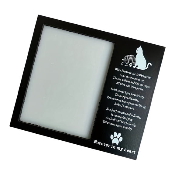 Loving Message Photo Frame Pet Memorial Picture Frame Photo Holder for Dog Cats Lover Gift Pet Loss Bereavement Gift