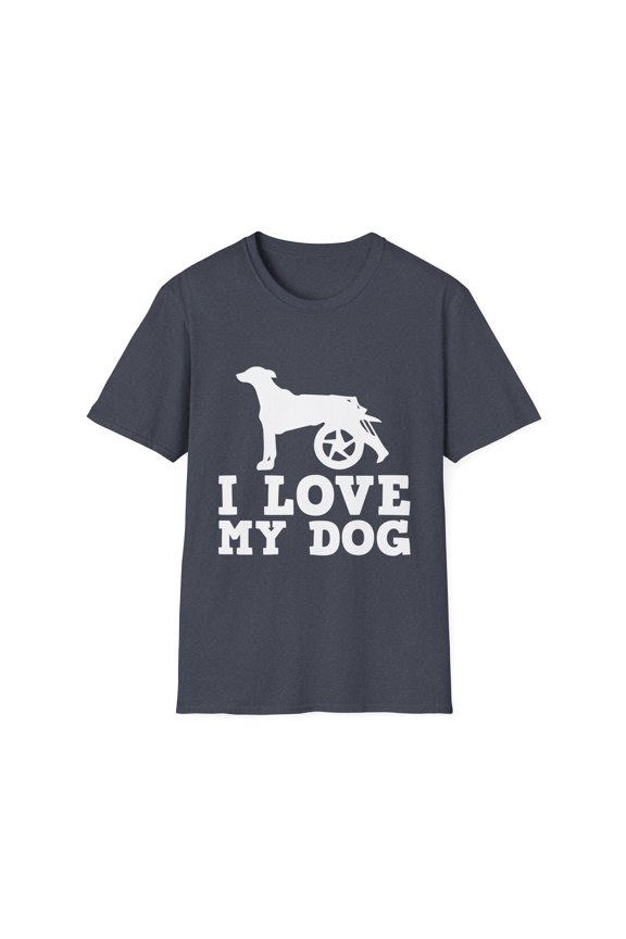 Loving My Handicap Dog Appreciation Quote Gifts | Cute Injured Puppies Enthusiasts Men Women Unisex Softstyle T-Shirt