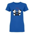 thumbnail image 1 of Loving Pandas Shaped T-Shirt Women -Image by Shutterstock, Female Large, 1 of 2