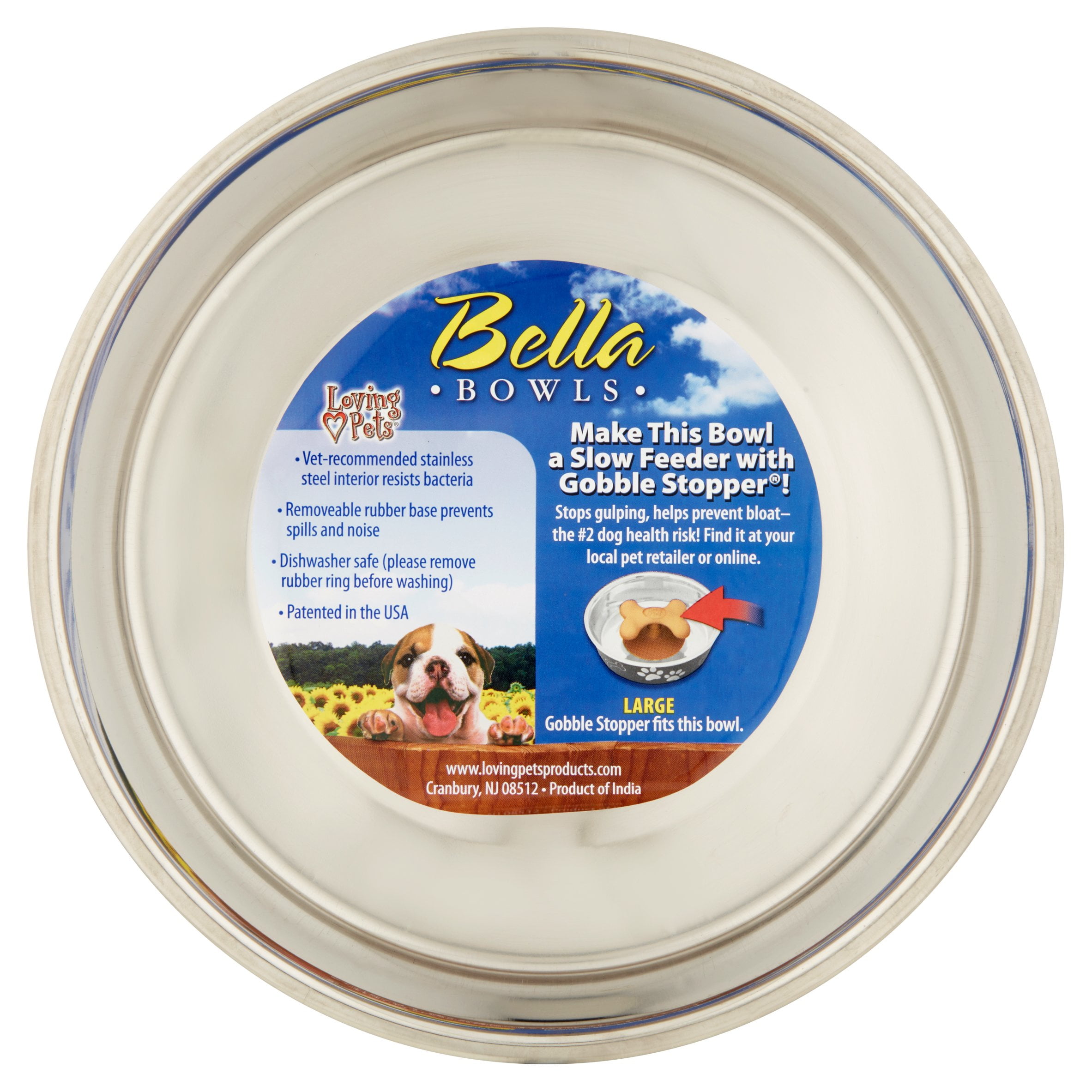 Loving Pets Bella Bowls Pet Bowl, Metallic Copper, Extra Large, On Sale