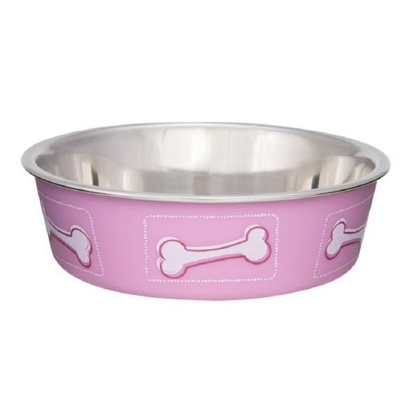 Loving Pets Bella Bowl Coastal Dog Bowl Pink Medium