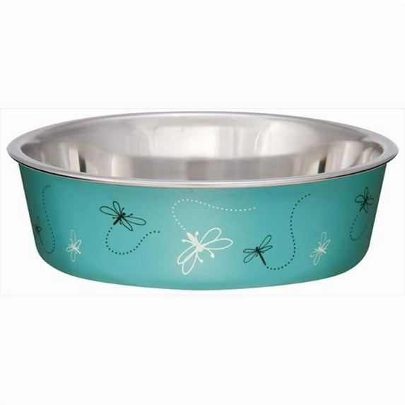 Loving Pets 430890 Bella Bowl Drgnfl Turquoise Med