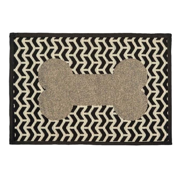 Loving Pets 842982075665 Bella Fashion Mats, Brown - Geometric Bone - One Size