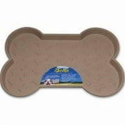 Loving Pets Bella Spill-Proof Bone Shaped Dog Food Mat, 18.25" x 13"