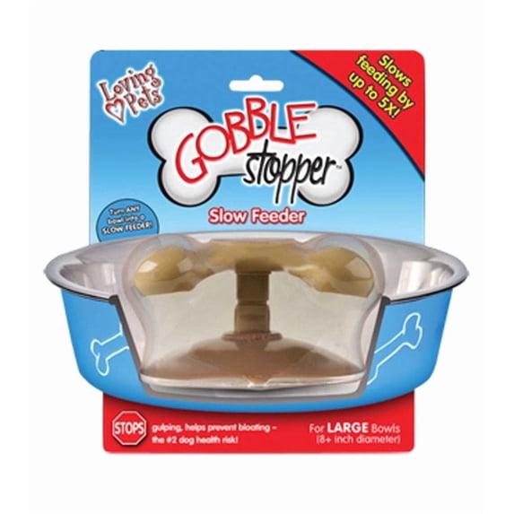 Loving Pets Gobble Stopper Slow Pet Feeding Supplies For Dogs, Large By Acurel