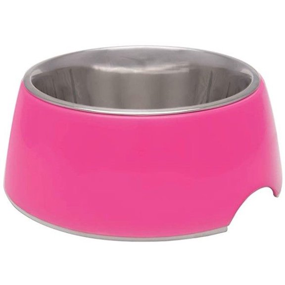 Loving Pets Hot Pink Retro Bowl - 1 count - X-Small