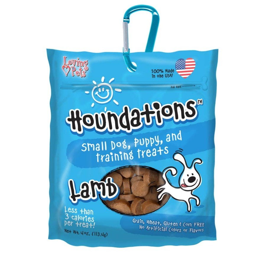 Loving Pets Houndations Small Dog Puppy Training Treats Lamb 4 oz