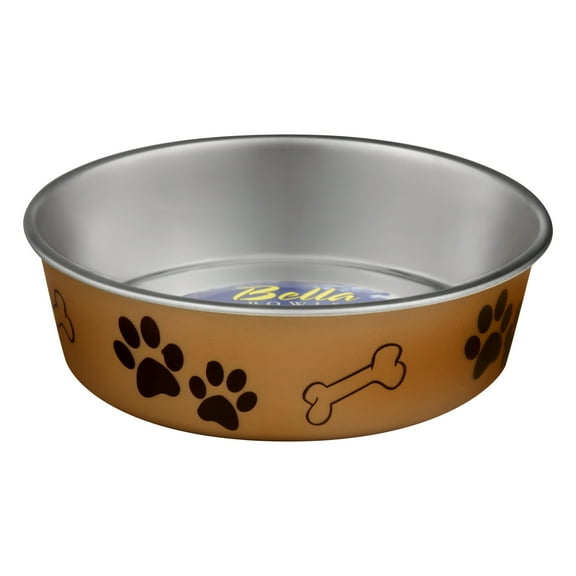 Loving Pets Metallic Bella Bowl Champagne Medium