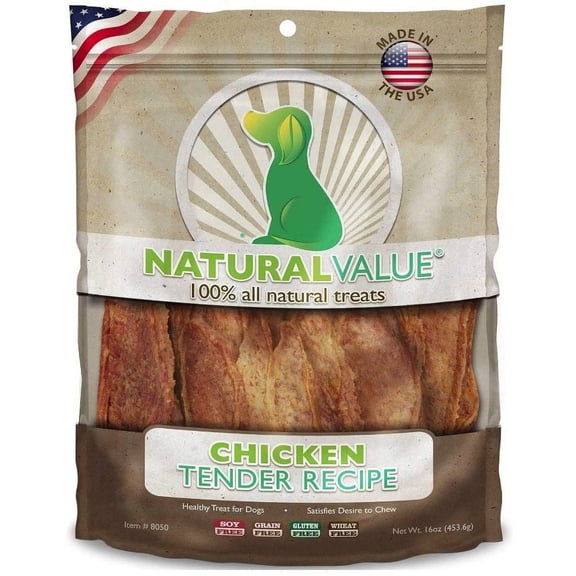 Loving Pets Natural Value Chicken Tenders [Dog, Treats Packaged] 16 oz