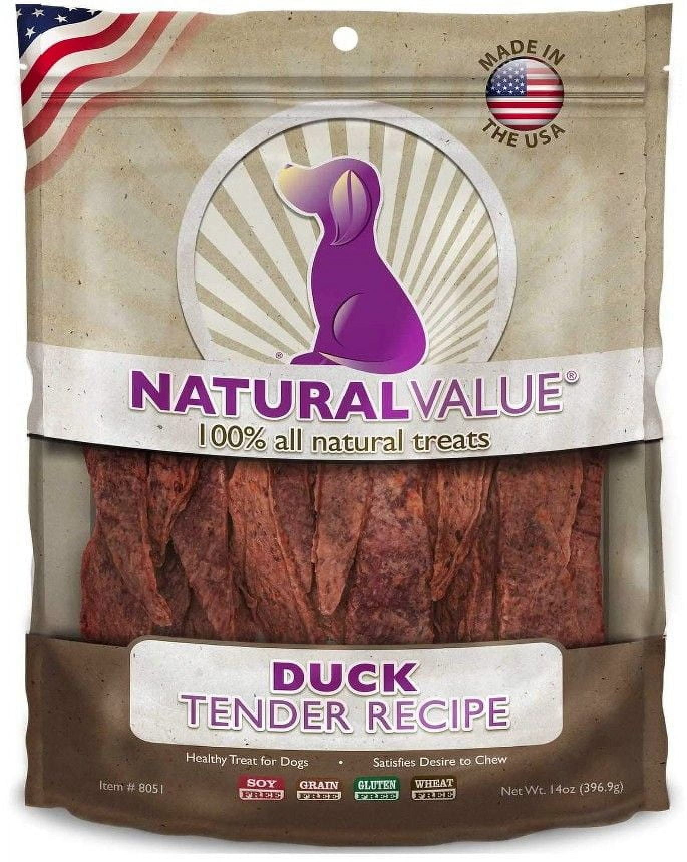 Loving Pets Natural Value Duck Tenders [Dog, Treats Packaged] 14 oz