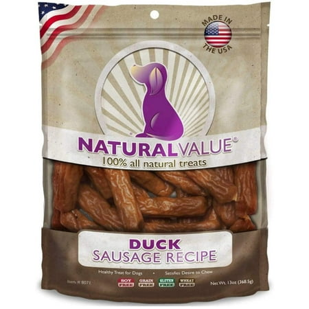 Loving Pets Natural Value All Natural Soft Chew Duck Sa ges For Dogs, 13-Ounce