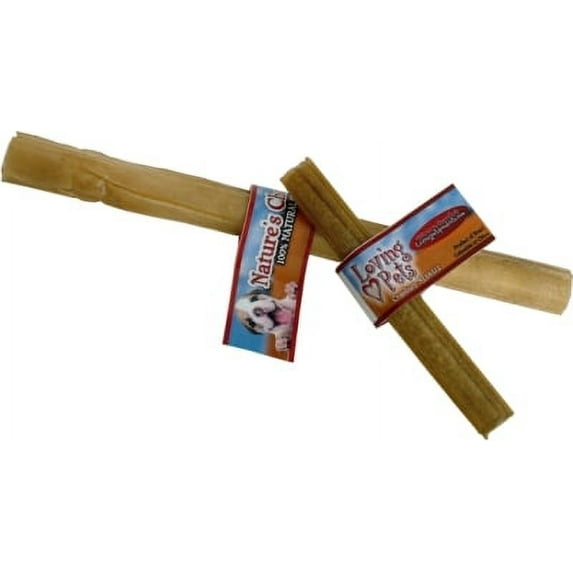 Loving Pets Nature's Choice 4725 Natural Pressed Rawhide Stick Dog Treat, 10 Inch
