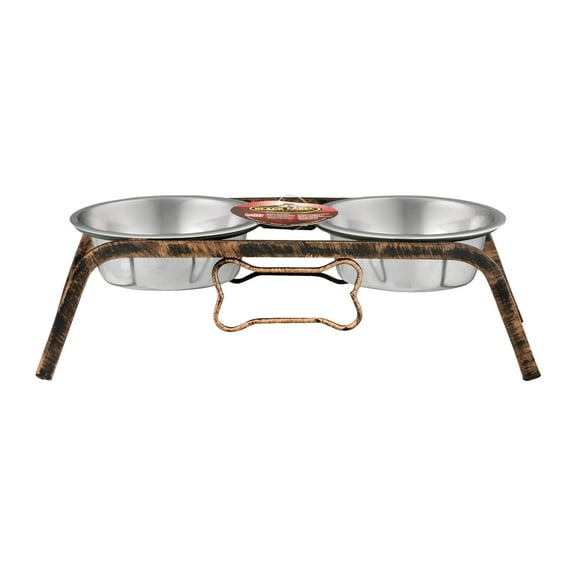 Loving Pets Pint Rustic Bone Diner for Dogs, 1.0 CT