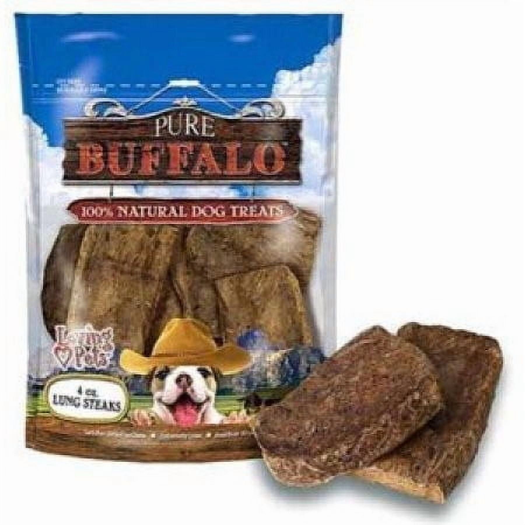 Loving Pets Pure Buffalo Lung Steaks Dog Treat 4oz