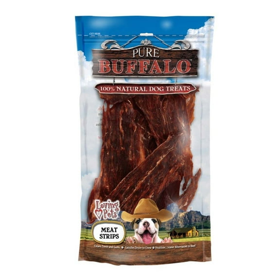 Loving Pets Pure Buffalo Meat Strips Dog Treat 3.5 oz