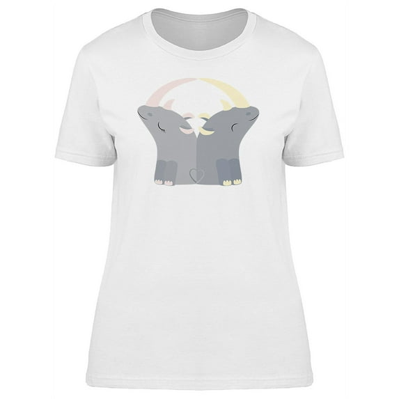 Loving Rhino Couple T-Shirt Women -Image by Shutterstock, Female x-Large