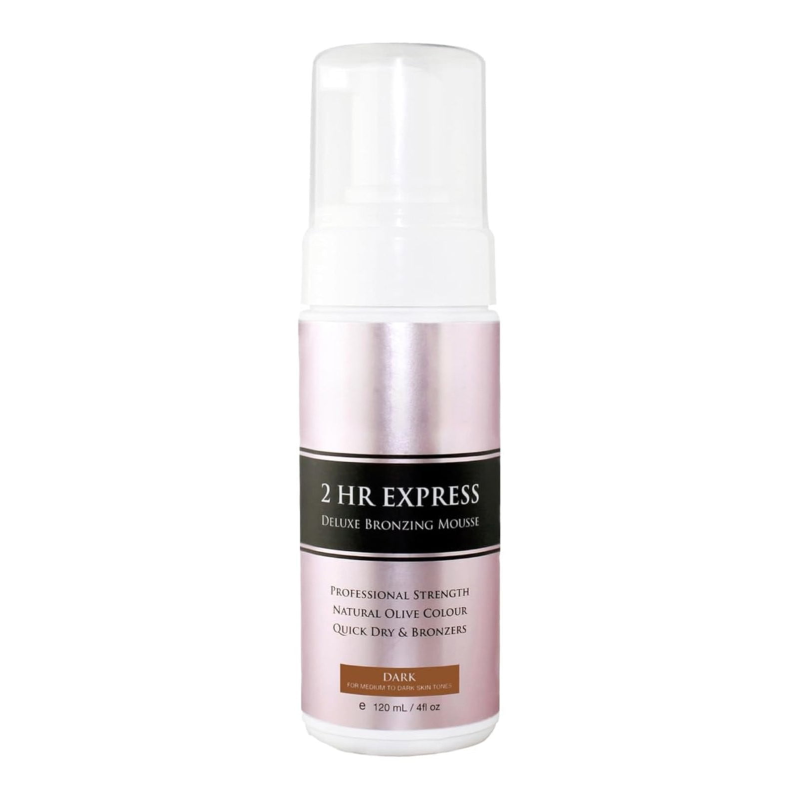 Loving Tan 2 HR Express Mousse, Dark- Streak Free, Natural looking, Professional Strength Sunless Tanner - Up to 5 Self Tan Applications per Bottle, Cruelty Free, Naturally Derived DHA - 4 fl oz