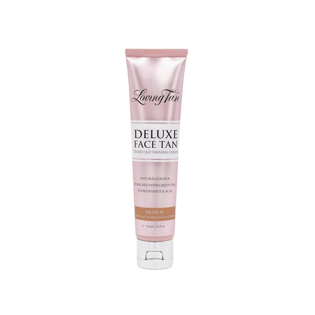 Loving Tan Deluxe Face Tan, Medium Streak Free, Natural Looking