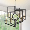 thumbnail image 1 of LovingAHome 6-Light Matte Black Rotatable Chandelier Candle Style Pendant Lighting Fixture, 1 of 6