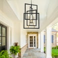 thumbnail image 1 of LovingAHome 8-Light 4 Frame Pendant Chandelier Adjustable Iron Chain Pivoting Square Geometric Light, 1 of 8