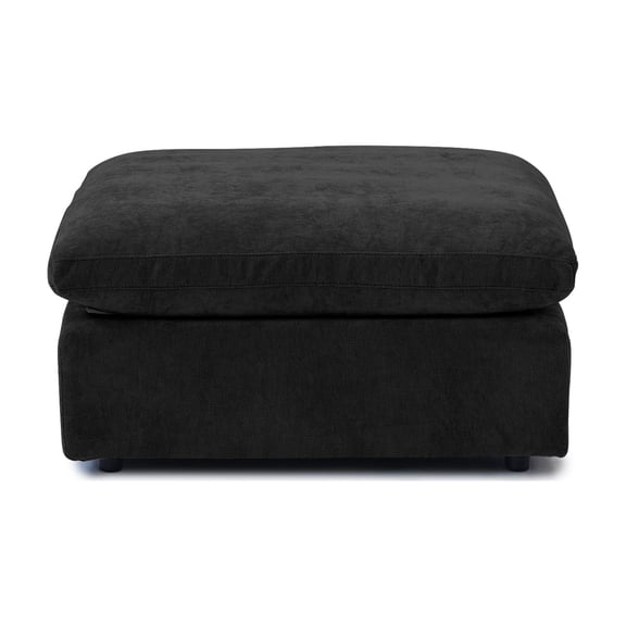 LovingAHome Modern Ottoman Module for Living Room, Minimalist Comfy Breathable Footstool,Black