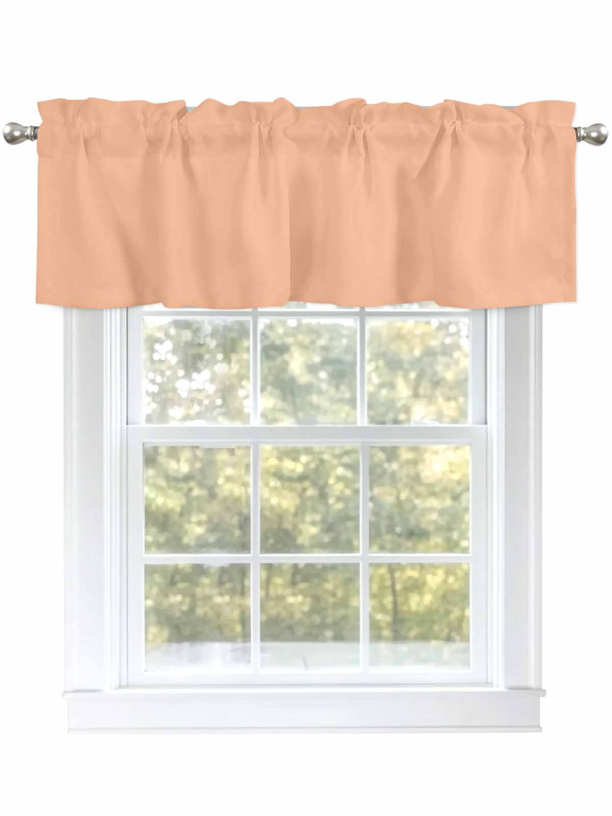 Lovingin Peach Fuzz Valances Window Treatment Farmhouse Decor, Modern ...