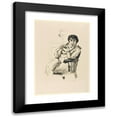 thumbnail image 1 of Lovis Corinth 11x14 Black Modern Framed Museum Art Print Titled - Female Act with Necklace in the Feudal Chair (1914), 1 of 5