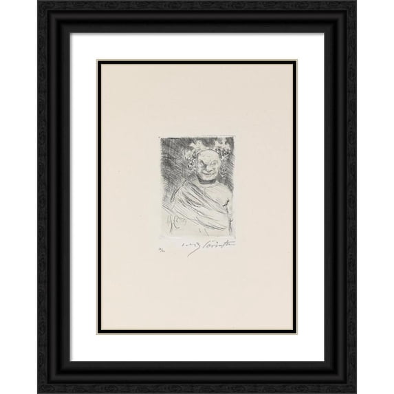 Lovis Corinth 14x18 Black Ornate Wood Framed Double Matted Museum Art Print Titled - Gastmahl Des Trimalchio 08
