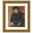 thumbnail image 1 of Lovis Corinth 20x24 Gold Ornate Framed and Double Matted Museum Art Print Titled - Damenportrat (Portrait of the Artist's Mother-In-Law) (1911), 1 of 4