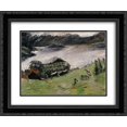 thumbnail image 1 of Lovis Corinth 2x Matted 24x20 Black Ornate Framed Art Print 'Landscape at the Walchensee', 1 of 2