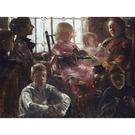 Lovis Corinth Familie Rumpf Extra Large Art Print Wall Mural Poster Premium XL