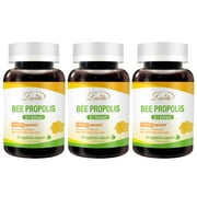 Lovita Bee Propolis Capsule 4000mg Equivalent, Immune Support, 51 Concentrate, Natural Propolis Extract, 30 Vegetarian Capsules Pack of 3
