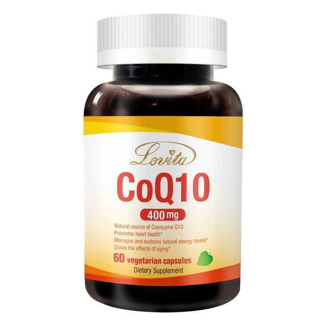 Lovita CoQ10 400mg Supplements from High Absorption Vegan Coenzyme Q10