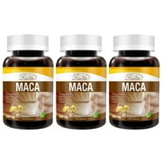 Lovita Maca Root Extract 1500mg, Energy, Performance & Mood Supplement for Men & Women, Supports Reproductive Health, 60 Vegetarian Capsules Pack of 3