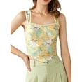 thumbnail image 1 of Lovito Casual Floral Square Neck Top, 1 of 5
