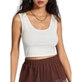 thumbnail image 1 of Lovito Casual Plain 2 Pcs Basic Sleeveless Rib-Knit Tops, 1 of 5