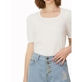 thumbnail image 1 of Lovito Casual Plain Puff Sleeves Textured Blouses, 1 of 5