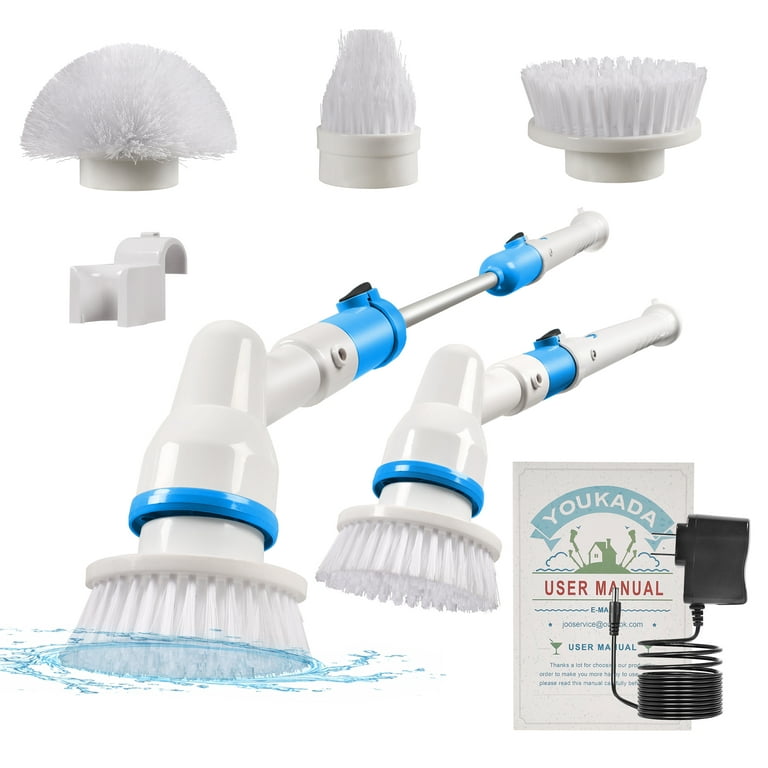 Electric Spin Scrubber, Cordless Cleaning Brush with Adjustable