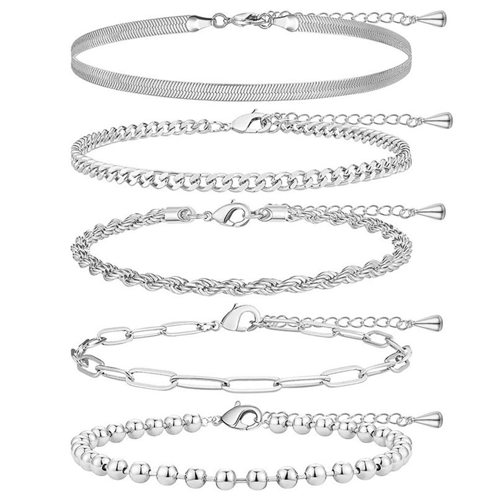 Lovocx Extra Large Anklets for Women Large Ankle, 14K Real Gold Dainty