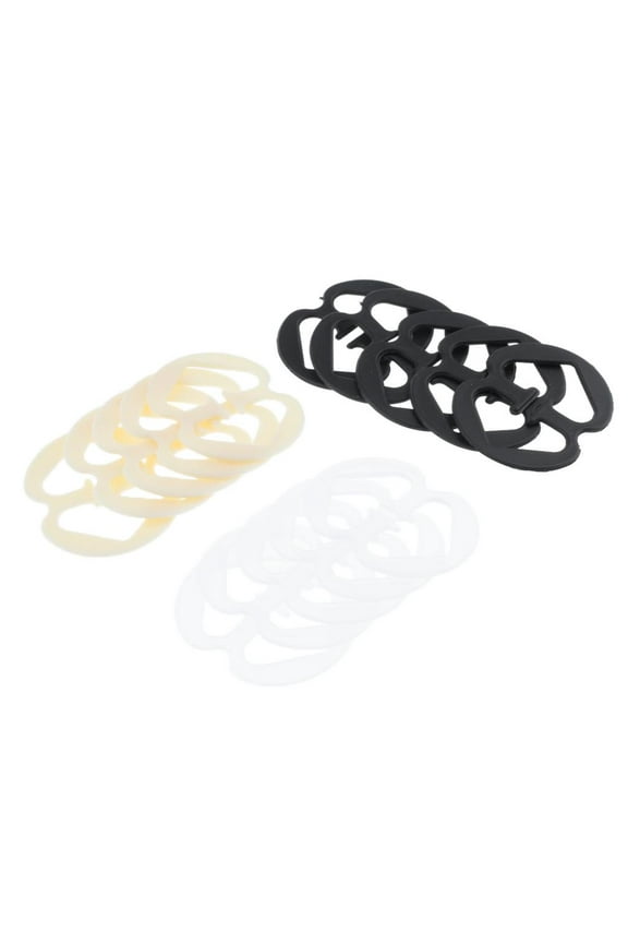 Lovoski 15pcs Women Bra Strap Clips Cleavage Buckle Racerback Clasp - Multicolor, as described