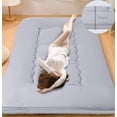 thumbnail image 1 of Lovote 4" Thick Floor Mattress - Japanese Futon Tatami Pad, Roll-Up Sleeping Mat for Guest/Bedroom, 1 of 8