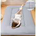 thumbnail image 1 of Lovote 4" Thick Floor Mattress - Japanese Futon Tatami Pad, Roll-Up Sleeping Mat for Guest/Bedroom, 1 of 8