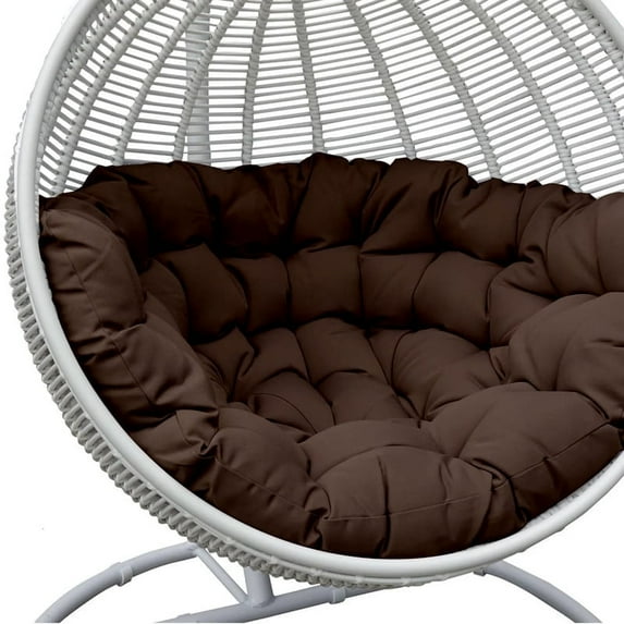 Lovote 47" Circle Papasan Chair Cushion Soft and Comfortable Egg Chair Hanging Chair Cushion for Ultimate Relaxation (Chair not Included)