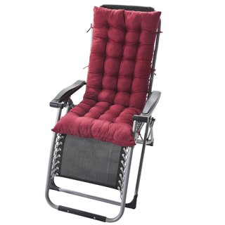 YEERSWAG 47X19 inch Recliner Cushion Thickened Double-Sided Rocking Chair  Cushion Nap Folding Chair Padded