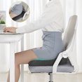 thumbnail image 1 of Lovote 4D Mesh Slow Rebound Memory Foam Seat Cushion Universal Fit 15.7"x15.7"x2.16" Dark Gray, 1 of 9