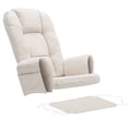 thumbnail image 1 of Lovote 5 in 1 Glider Rocker Replacement Cushions Set - Soft Thicken Suede Rocking Chair Cushion with Ottoman Cover for Indoor Nursery Glider Rocking Chair, Beige, 1 of 7