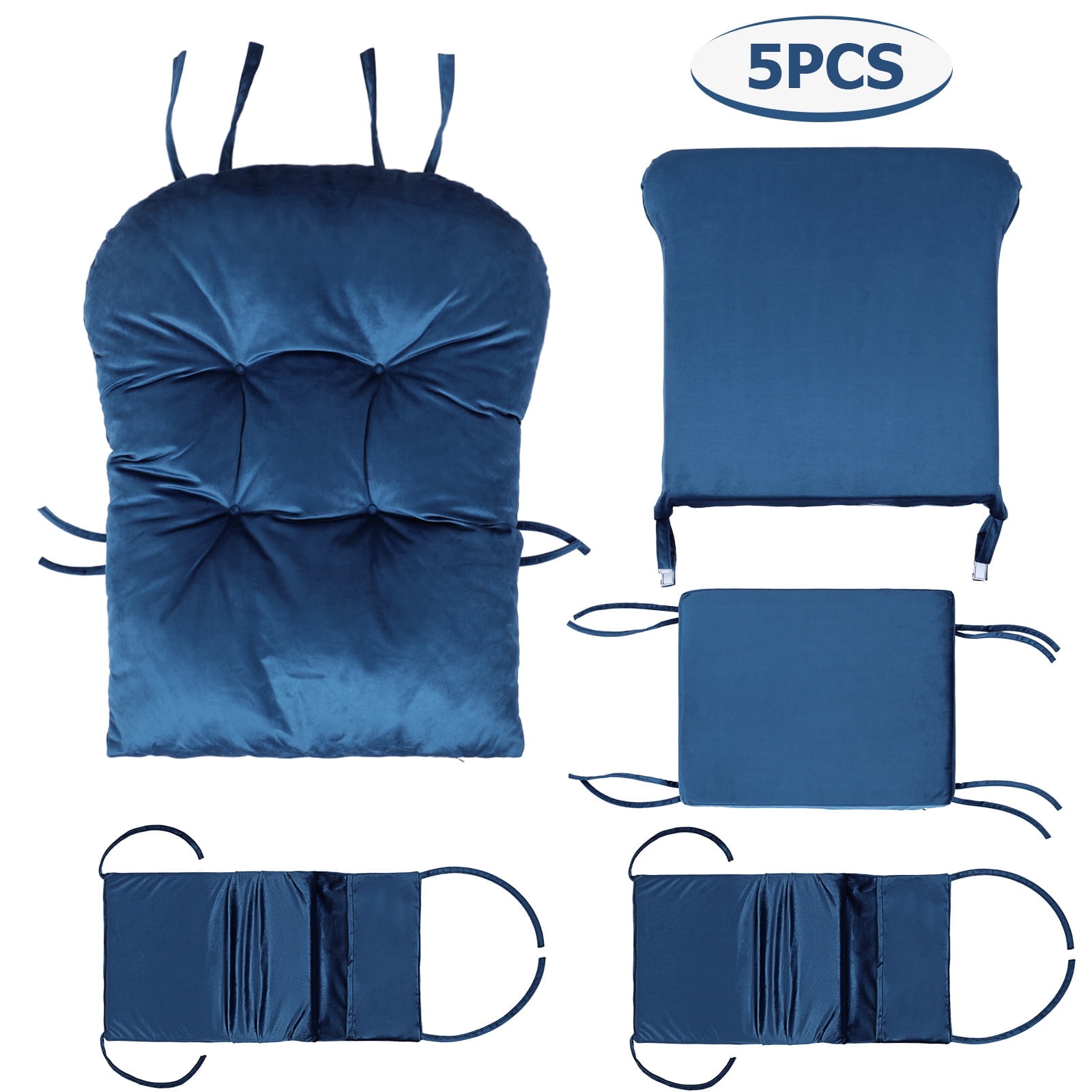Lullaby Navy Replacement Cushion Set for Adult Glider Rocker Model 4201046 Seat Pad Back Walmart